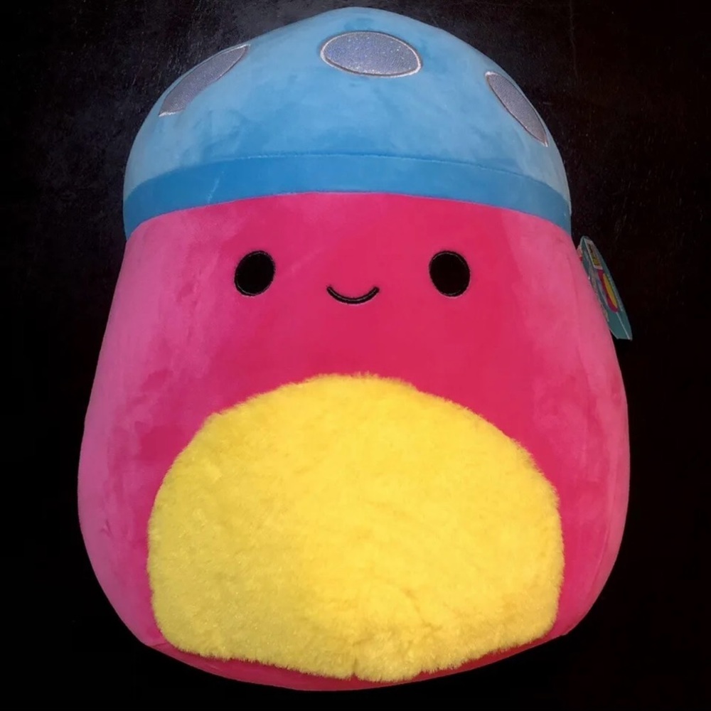 Squishmallow SDCC 2023 Exclusive 12” Randall the Blacklight Mushroom